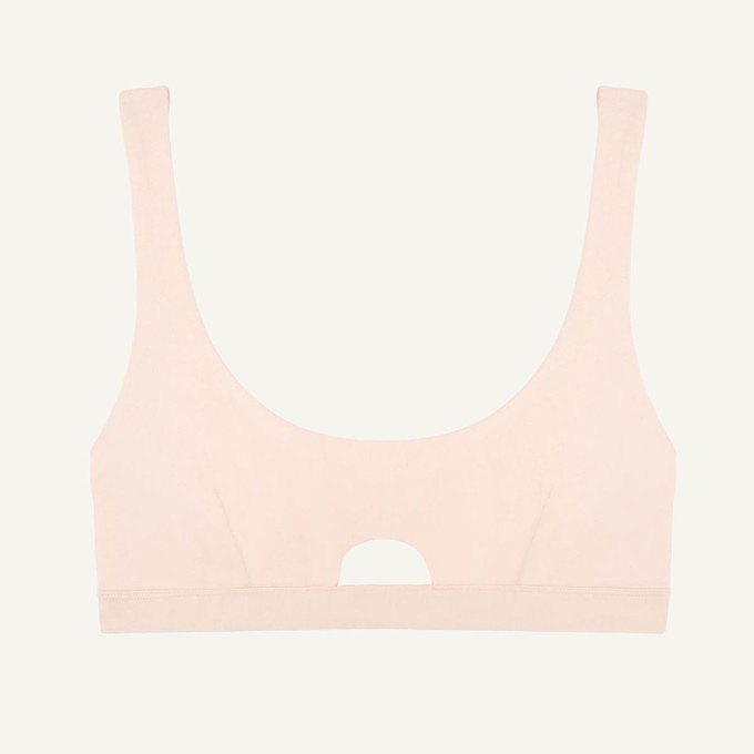 Organic Cotton Keyhole Soft Bra in Quartz from Subset