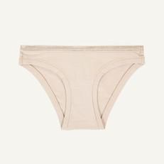 Organic Cotton Low-Rise Bikini in Stone via Subset