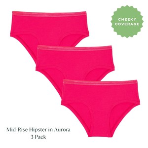 Organic Cotton Mid-Rise Hipster in Aurora 3-Pack from Subset