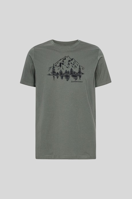 Fort Langley Tee Lark Green from Superstainable