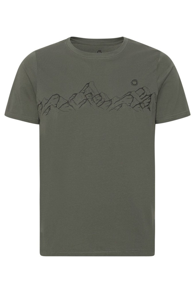 Mountaineering Tee Lark Green (Black Edition) from Superstainable