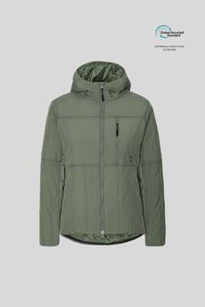 Fils Padded Jacket GeoMap Lark Green via Superstainable