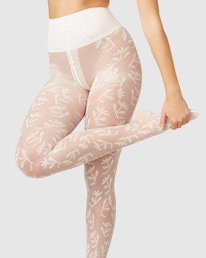 Flora Flower Tights from Swedish Stockings