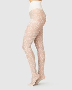 Flora Flower Tights via Swedish Stockings