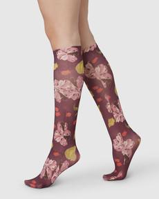 Helen Bullock Floral Knee-Highs via Swedish Stockings