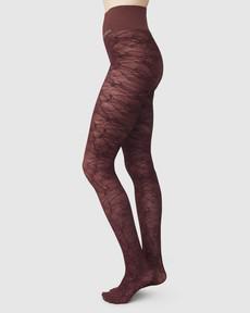 Alba Ginkgo Tights via Swedish Stockings