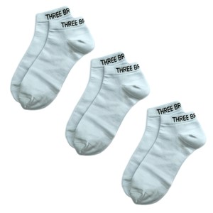 Bamboo Ankle White (x3) from Three Brothers