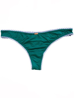 Teal Bamboo 90's Thong from Troo