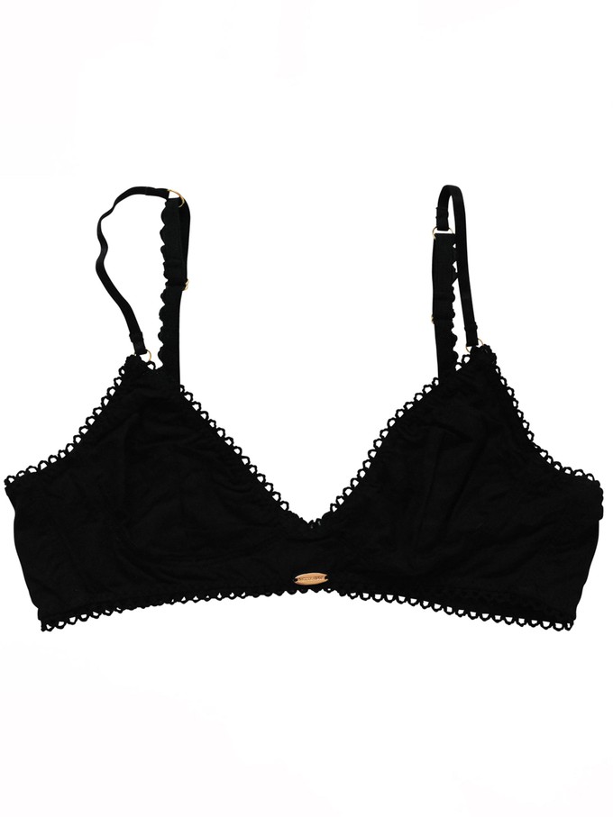 Black Bamboo Cup Bralette from Troo