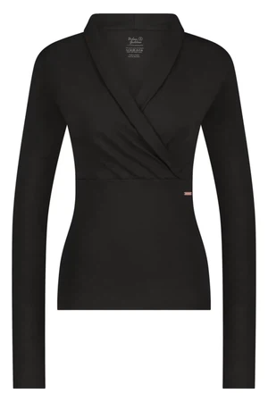 Ishtar Long Sleeve Yoga Top – Onyx Black from Urban Goddess