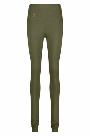 Gaia High Rise Yoga Leggings – Olive from Urban Goddess