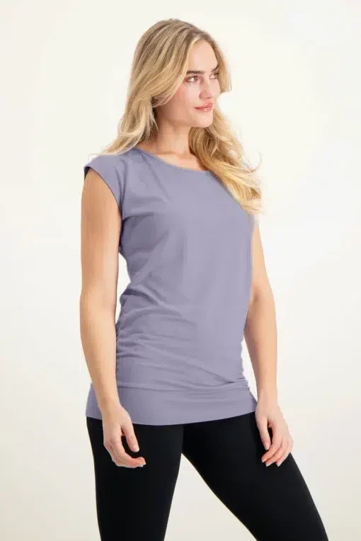 Asana Yoga Tee – Lilac from Urban Goddess