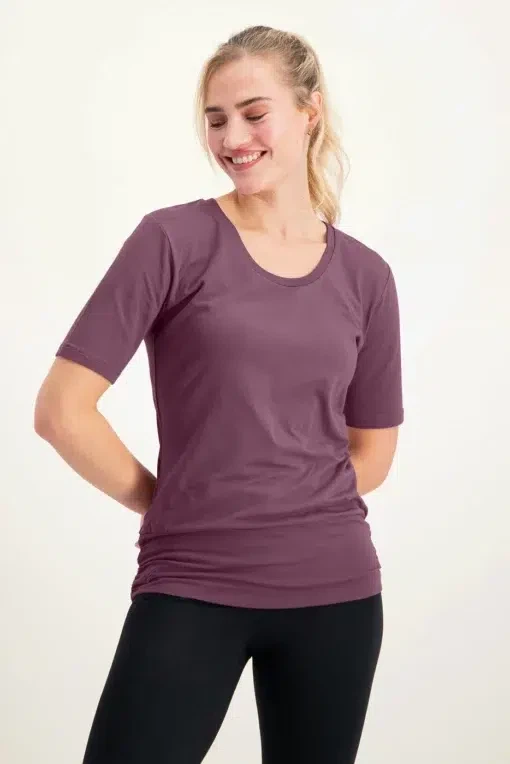 Kami Yoga Tee – Mauve from Urban Goddess