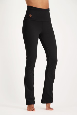 Pranafied Flared Yoga Pants – Onyx Black from Urban Goddess