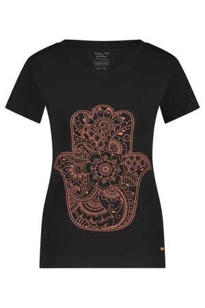 Hamsa Core Yoga Tee – Onyx Black from Urban Goddess