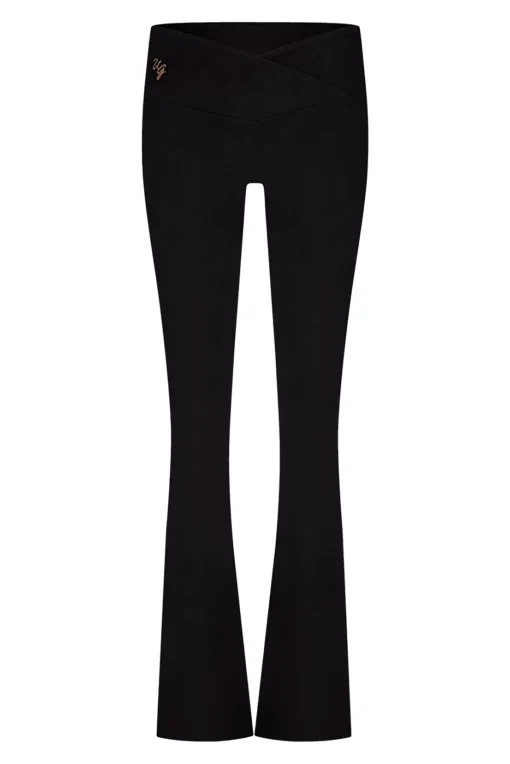 Aura Flared Yoga Sports Pants – Onyx Black from Urban Goddess