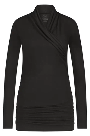 Good Karma Longsleeve Yoga Shirt – Onyx Black from Urban Goddess