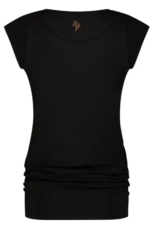 Asana Yoga Tee – Onyx Black from Urban Goddess