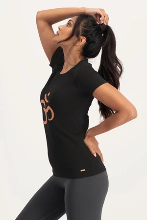 Om Core Yoga Tee – Onyx Black from Urban Goddess