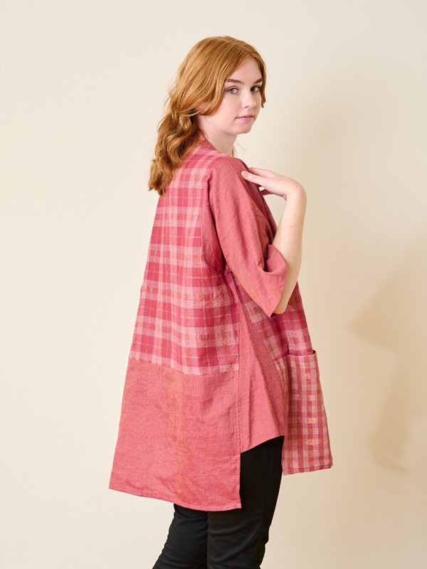 Pink Gamcha Kimono from Urban Medley