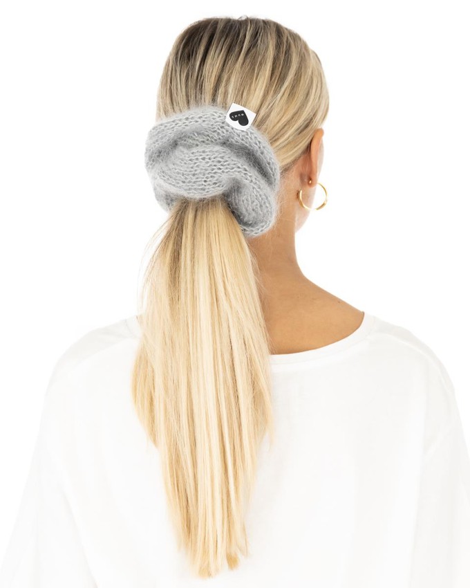 XL Mohair Scrunchie - Grey from Urbankissed