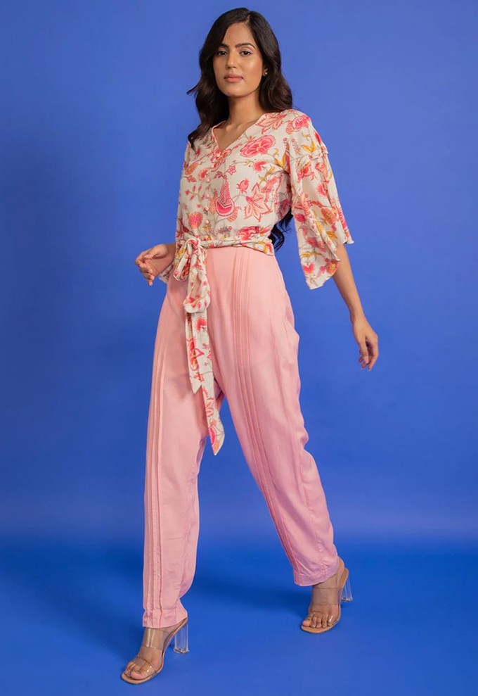 Floral Top & Pant Co-Ord Set from Urbankissed