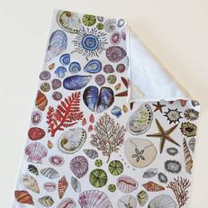 Seashell Tea Towel Cotton - Colorful via Urbankissed