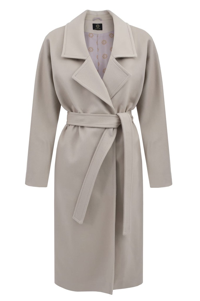 Oversize Cashmere Coat Light Beige from Urbankissed