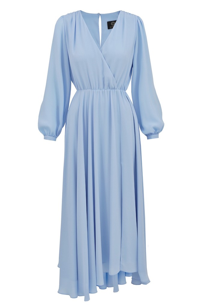 Magnolia Plain Blue Dress from Urbankissed