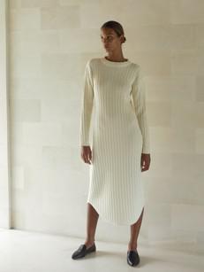 Gael Knit Dress in Ivory via Urbankissed