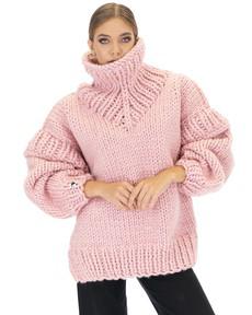 Turtle Rolled Neck Sweater - Pink via Urbankissed