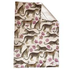 Floral Tea Towel Hemp - Leopards via Urbankissed