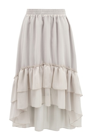 Lilly Grey Chiffon Skirt from Urbankissed