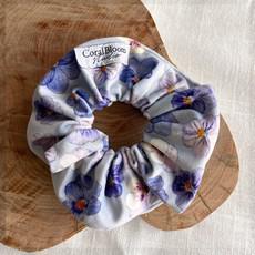 Pansies Velvet Scrunchie via Urbankissed