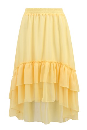Lilly Yellow Chiffon Skirt from Urbankissed