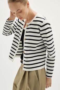 The Organic Cotton Sleek Jacket - Stripes via Urbankissed