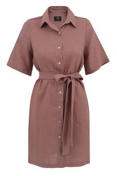 Soleil Linien Dress Light Chocolate via Urbankissed