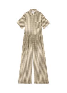 Wide cotton mix jumpsuit via Vanilia