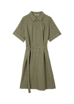 Broderie cotton shirt dress from Vanilia