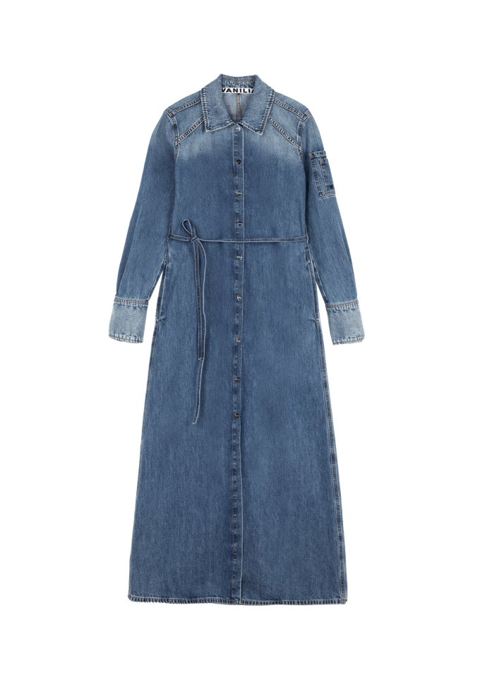 Denim midi jurk from Vanilia