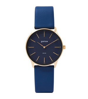 Gold & Black with Navy Watch | Solar Classic from Votch