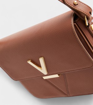 Margot Vegan Bio-Based Bamboo Leather Crossbody in Brown from Votch