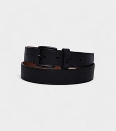 Milo Vegan Bio-Based Bamboo Contrast belt in black via Votch