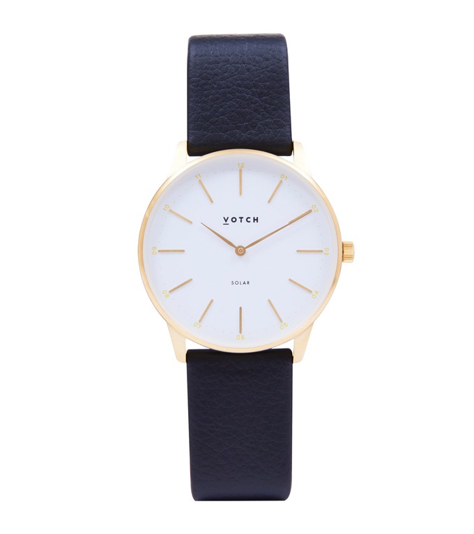 Gold & Black Watch | Solar Classic from Votch