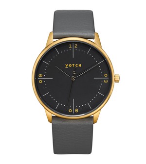 Gold & Slate Grey with Black Watch | Aalto from Votch