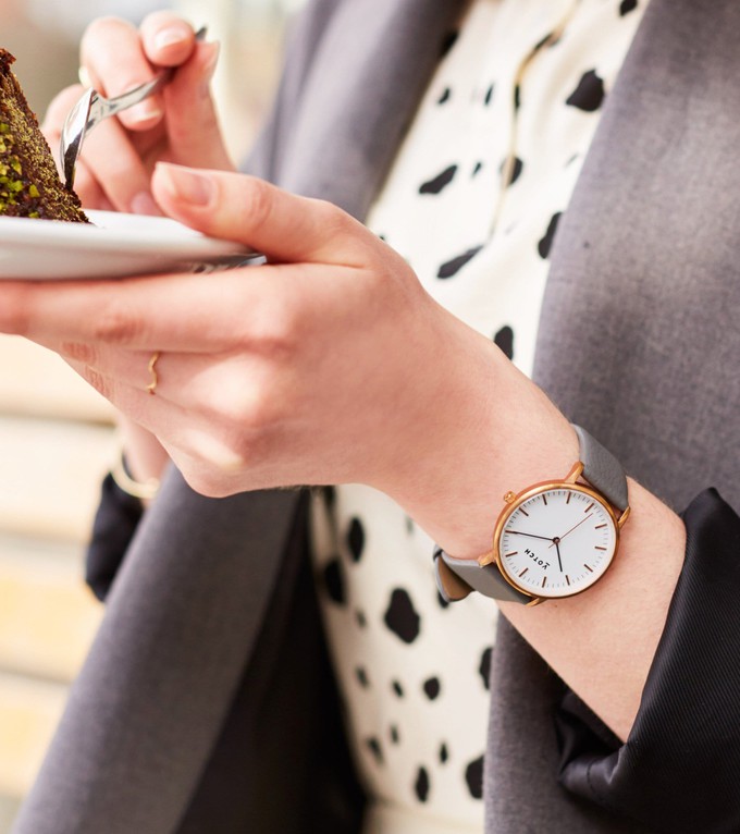 Rose Gold & Slate Grey Watch | Moment from Votch