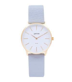 Gold & Dove Grey Watch | Solar Classic from Votch