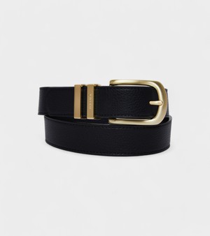 Olive Vegan Bio-Based Bamboo Classic belt in black from Votch