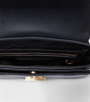 Margot Vegan Bio-Based Bamboo Leather Crossbody in Black from Votch