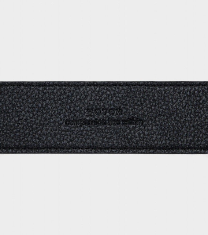 Marley Vegan Bio-Based Bamboo Classic belt in black from Votch